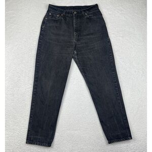Vintage Levis Jeans‎ Womens 14 Short Black 521 Faded 90s High Rise Tapered USA